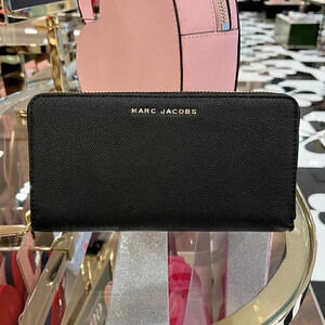 Marc Jacobs Standard Leather Continental Wallet Black